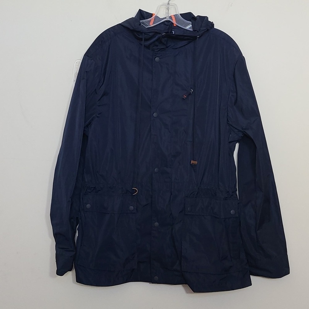 Bonobos Mens Cinched Full Zip Hooded  Blue Jacket Size L